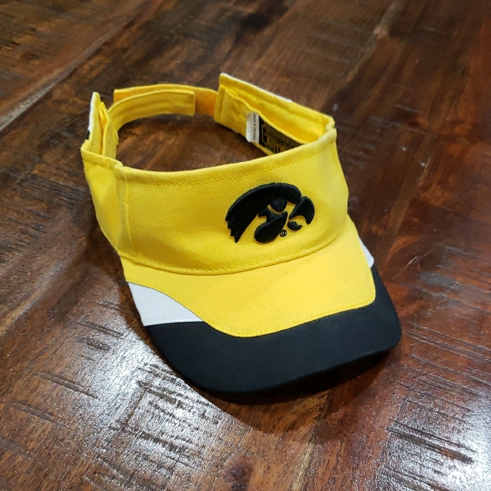 Iowa Hawkeyes Bright Yellow Sports Visor with Black Brim